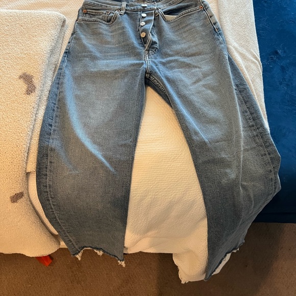 RE/DONE high rise stove pipe jeans - Picture 3 of 4